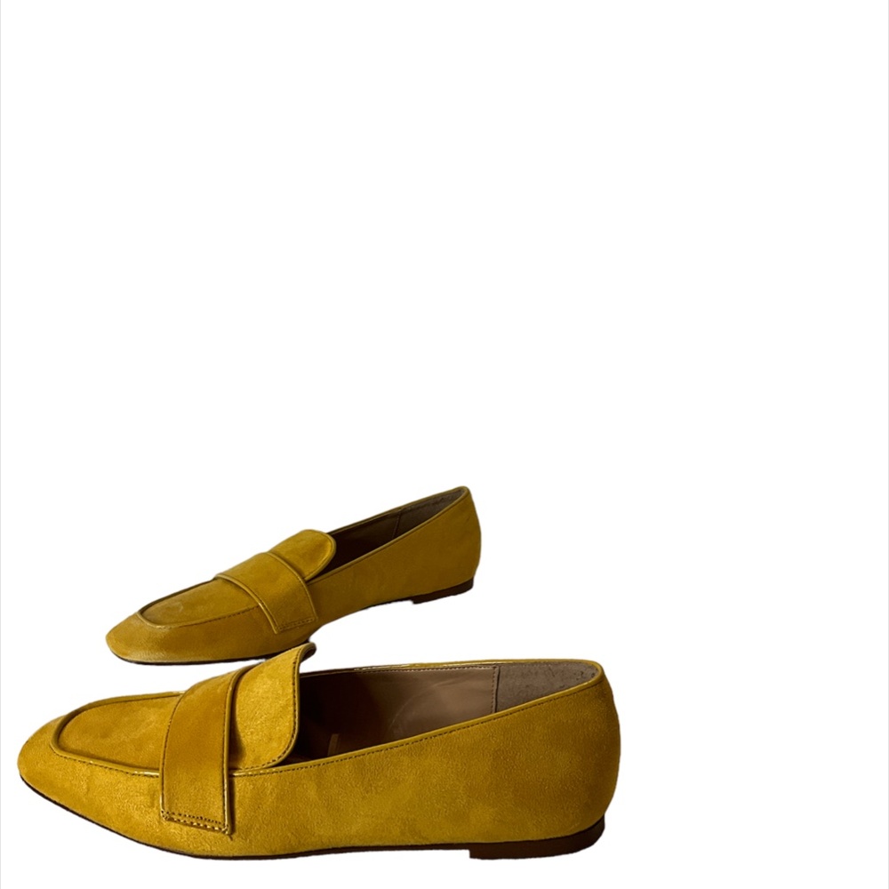 Zara Women’s Trafaluc Loafers Yellow Gold Suede Size 8